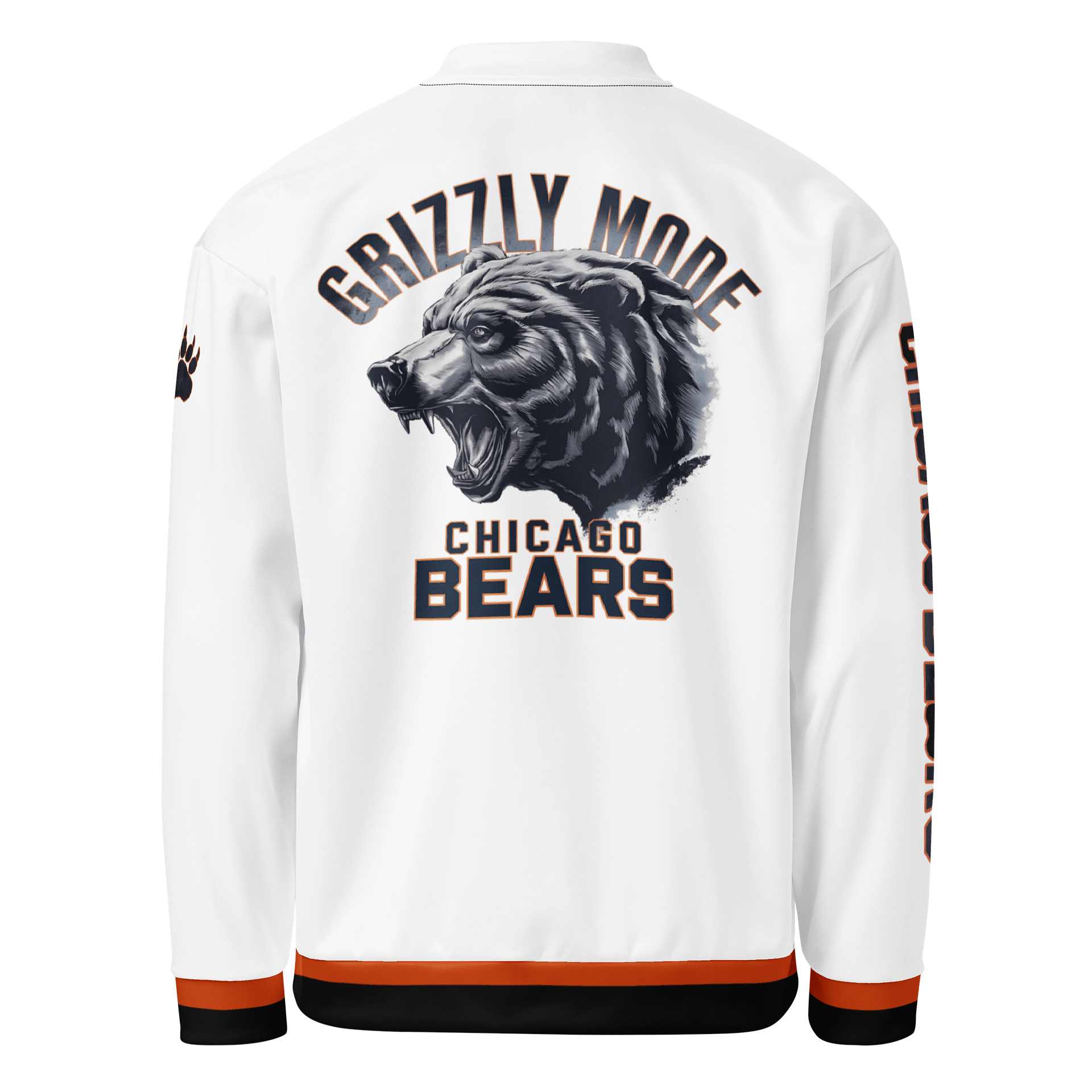 Grizzly Mode™ QB1 Bomber Jacket 🐻🔥 | Chicago Bears | NFL Home Locker product image (1)