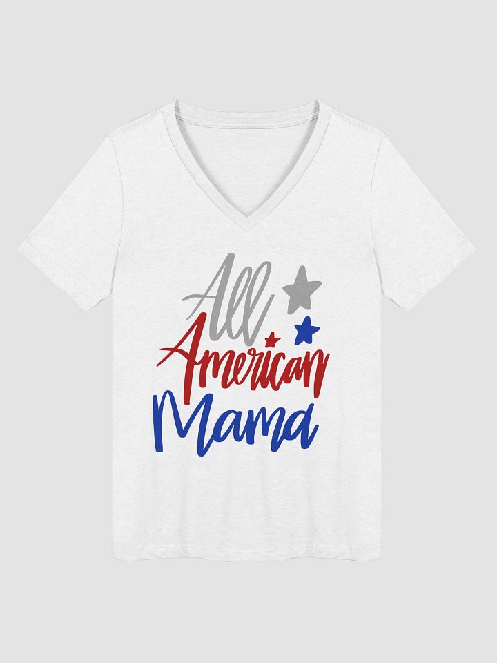 All American Mama Relaxed V-Neck Tee product image (1)