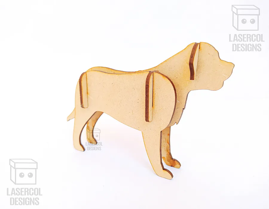 Dogs 3d Puzzle (3 Sizes) Set 4 - Laser Cut Files product image (5)