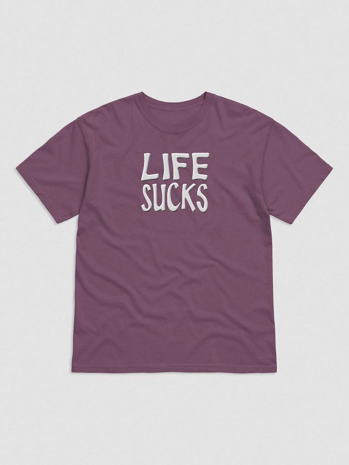 'Life Sucks' Embroidered Tee product image (1)