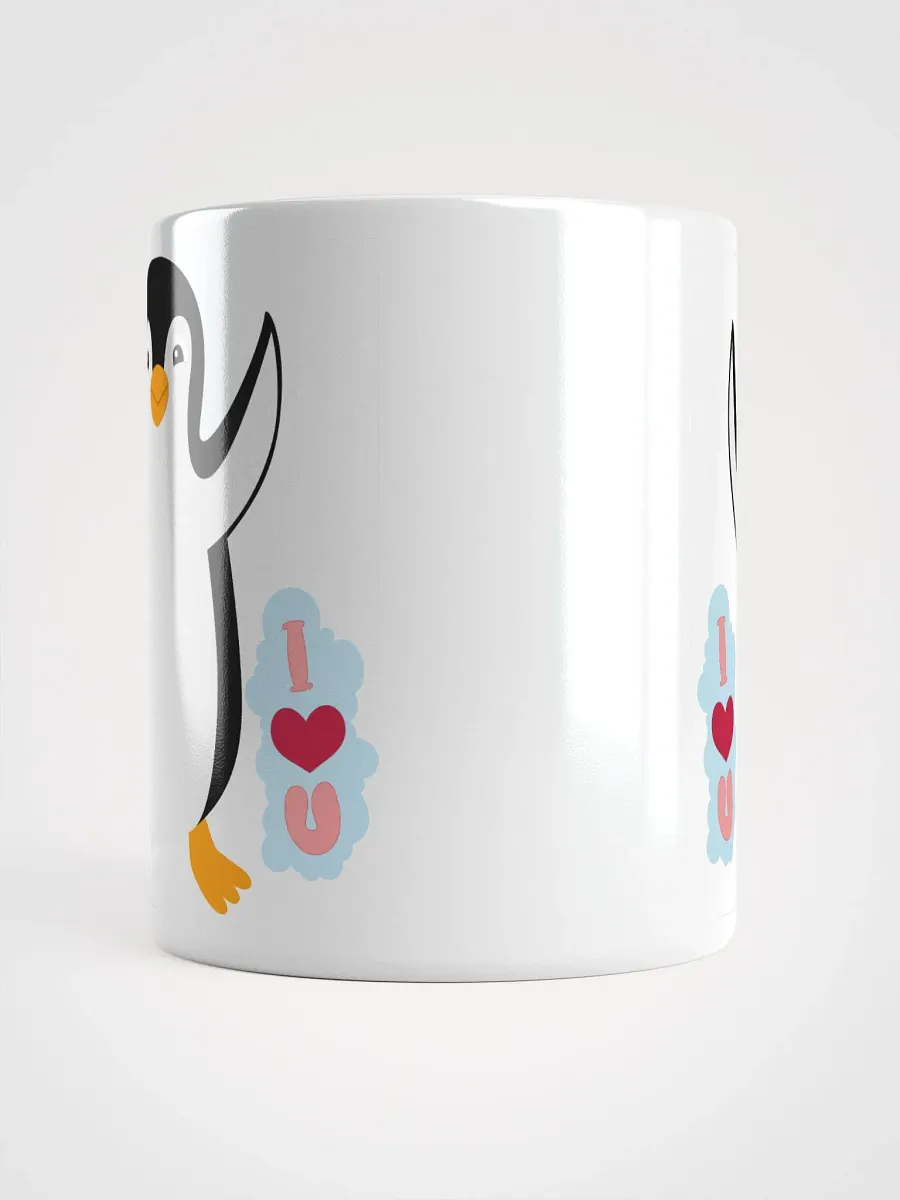 White Glossy Mug Pengiun product image (5)