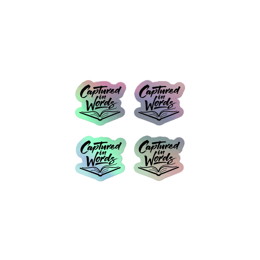 Captured in Words - Kiss-Cut Holographic Sticker Sheet product image (1)