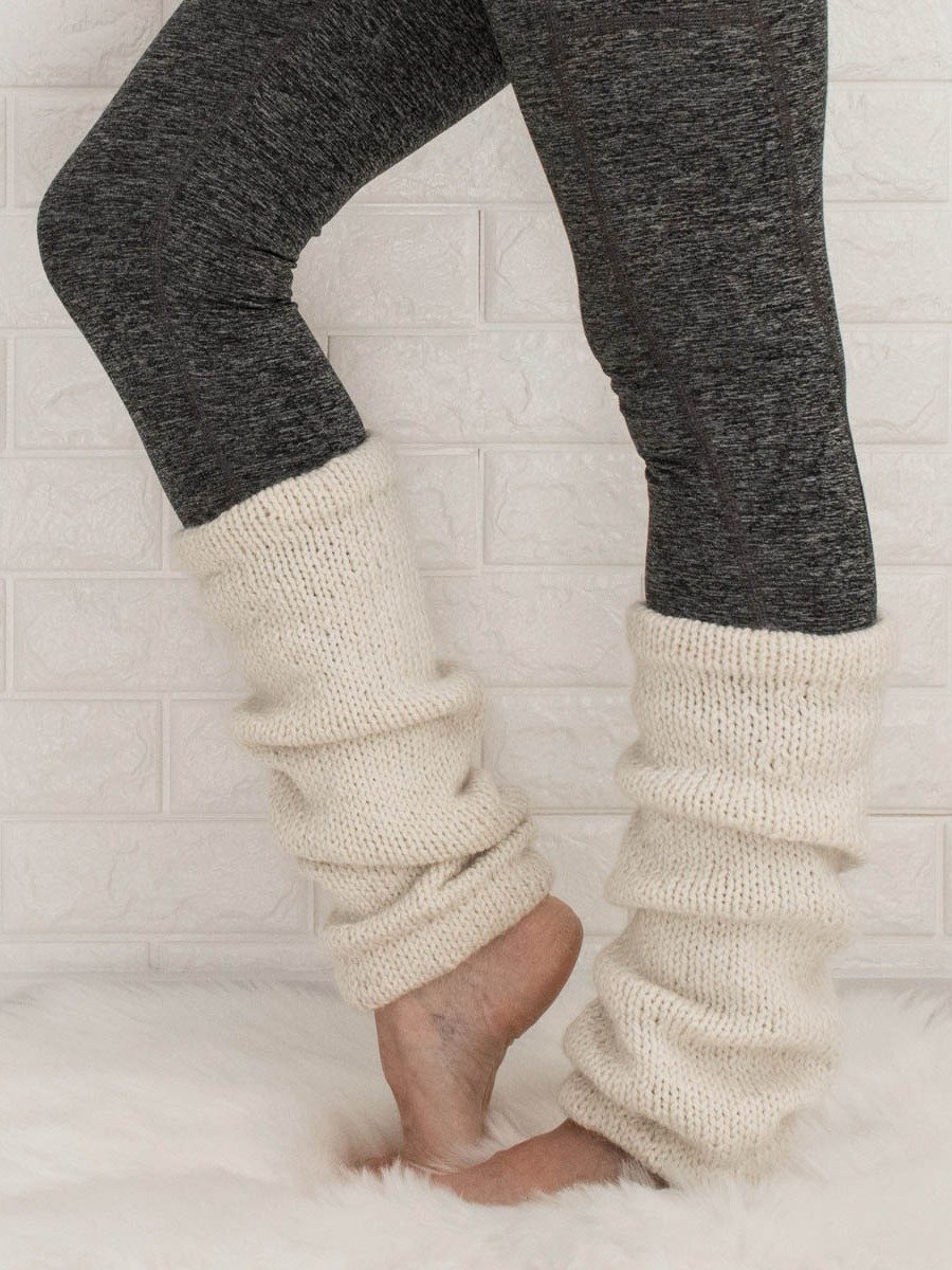 White Leg Warmers Knitting Pattern - Guilty Pleasure product image (1)