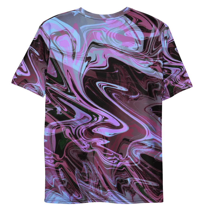 Pink, Black and Blue Swarm Pattern Urban Design T-Shirt product image (9)