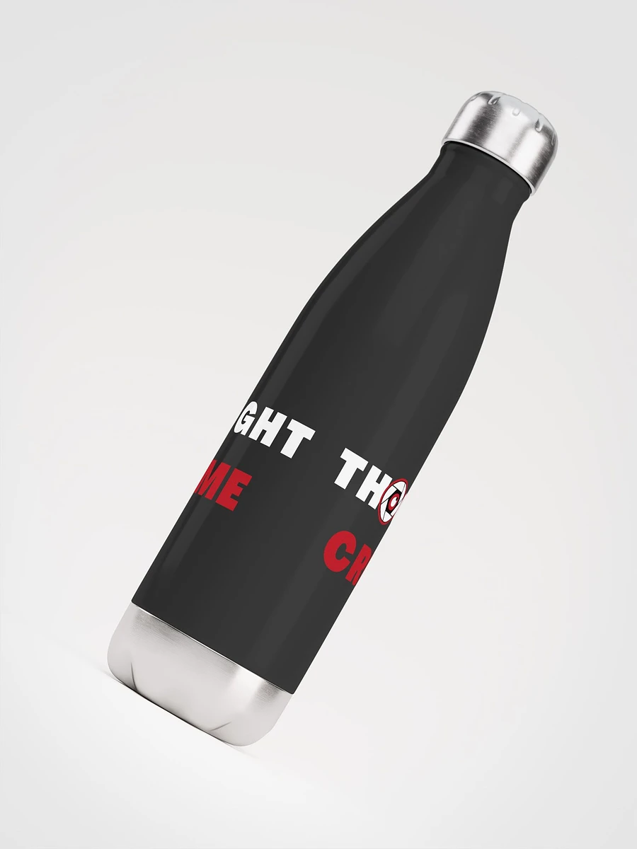 Stainless steel water bottle thought crime product image (4)