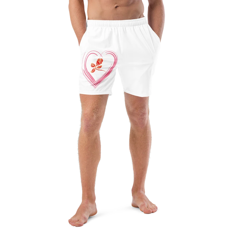 Golden Rose Heart All-Over Swim Trunks product image (15)