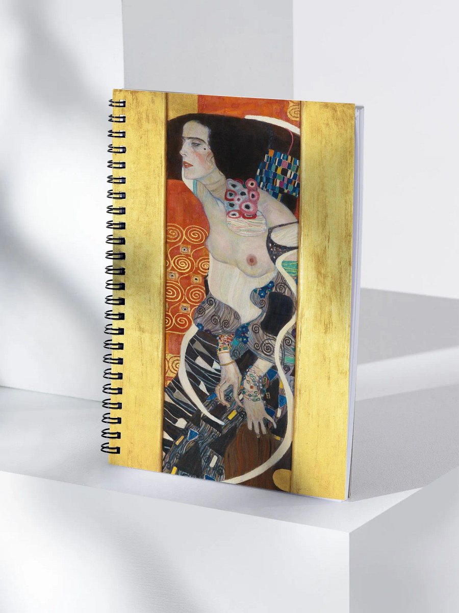 ''Judith II (Salome)'' by Gustav Klimt Spiral Notebook product image (1)