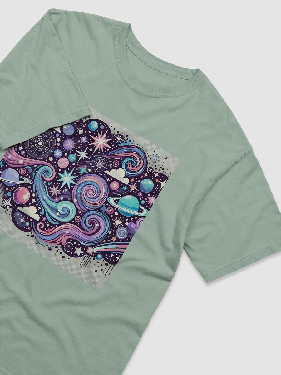 Cosmic Voyage: Vibrant Galaxy & Planets Space-Themed T-Shirt product image (6)