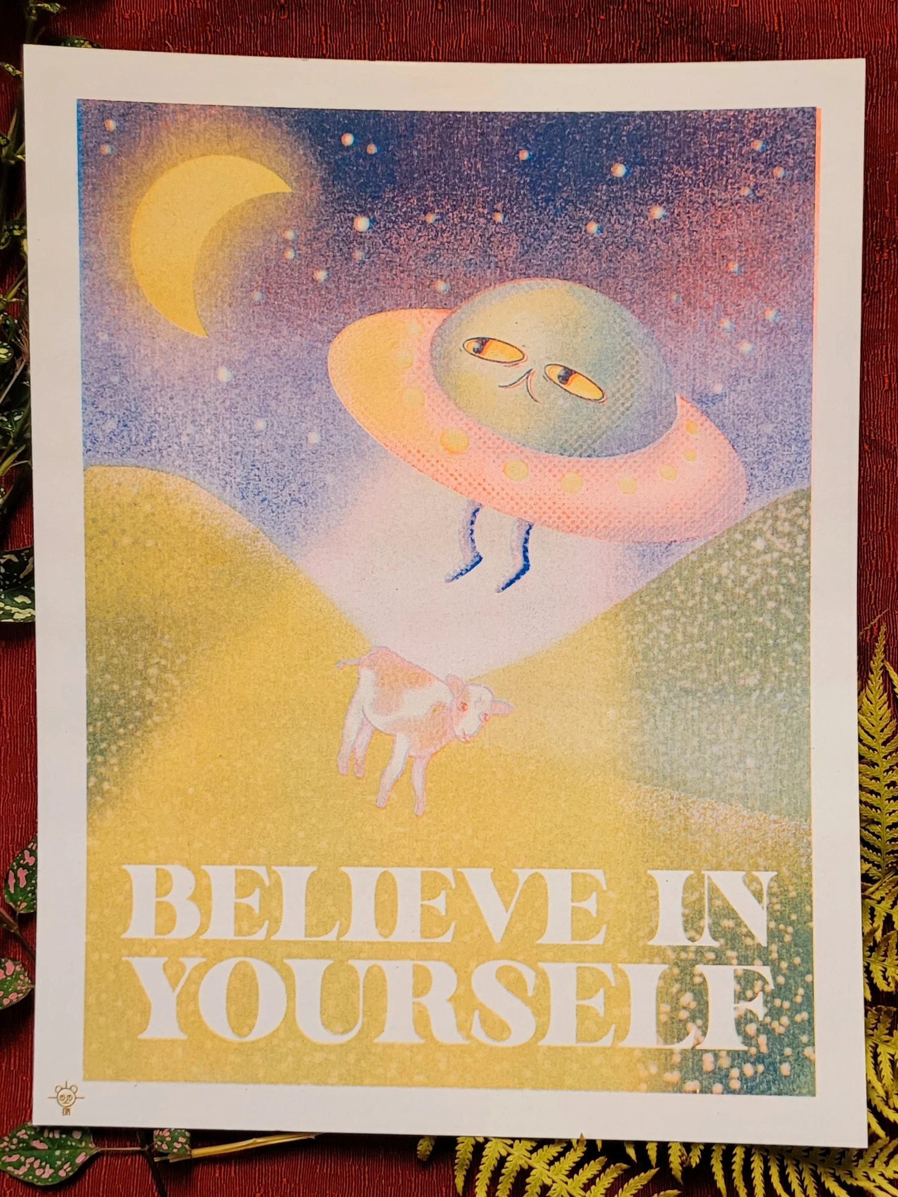 Believe in Yourself Riso Print product image (1)