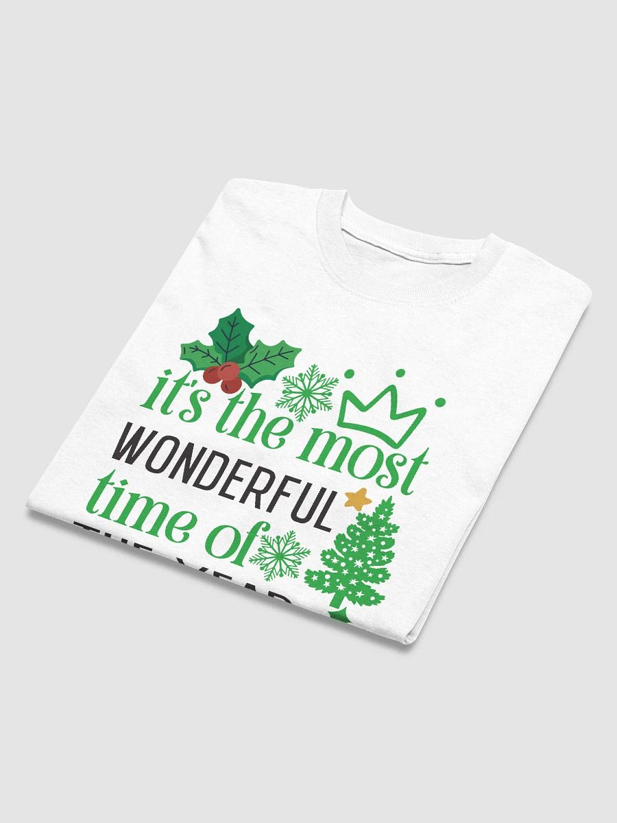 its Most wonderful time Christmas Festive Tee Shirt Gildan 5000 USA product image (3)