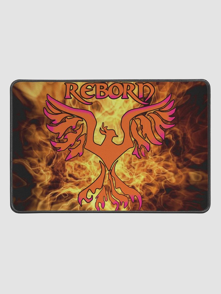 Fire Phoenix Rebirth Desk Mat 12”x 18” product image (1)