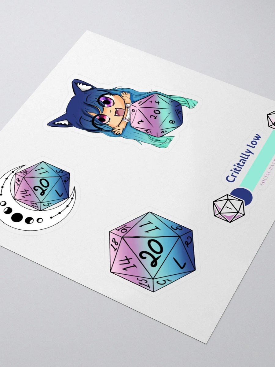Cat & Dice Anime Sticker Set product image (9)
