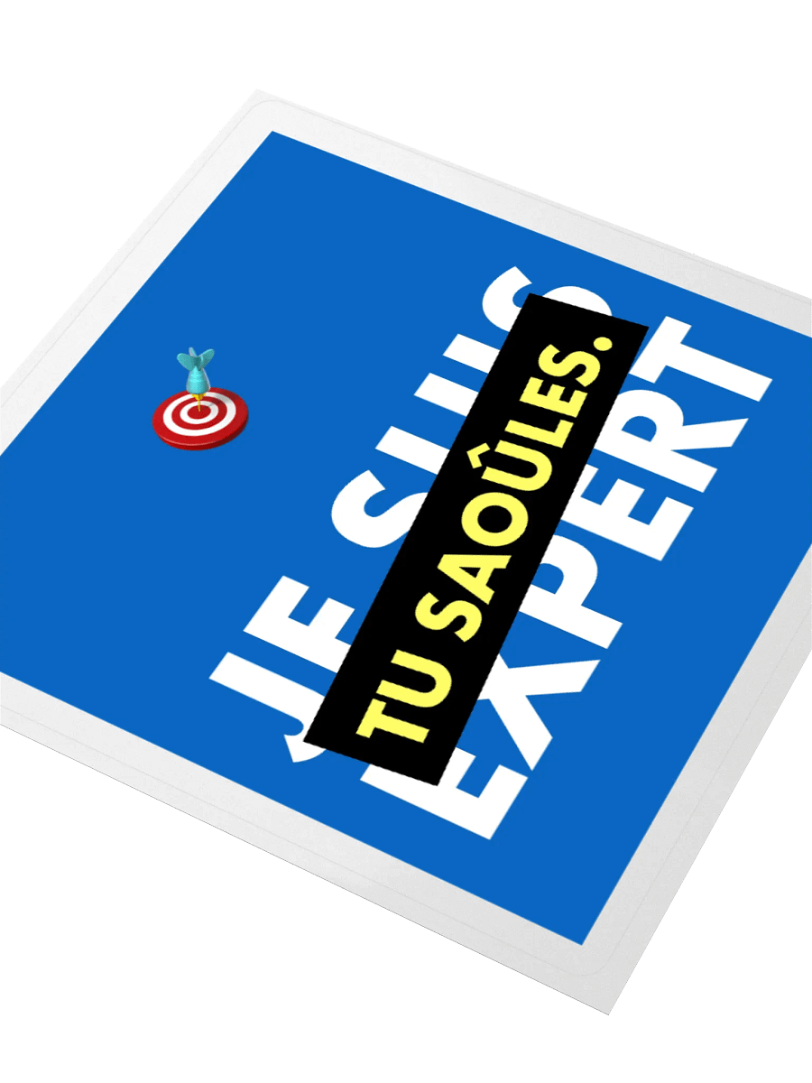 Je suis expert • Expertise Expert Corpo Blue Edition Sticker product image (3)