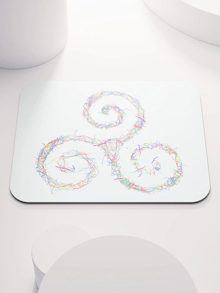 Neon Spirals Mouse Pad product image (1)