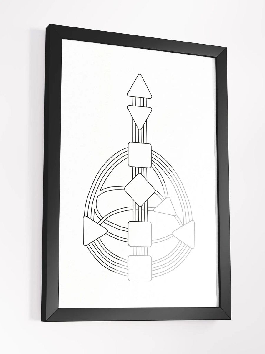 Color Your Human Design Chart Framed Print product image (3)
