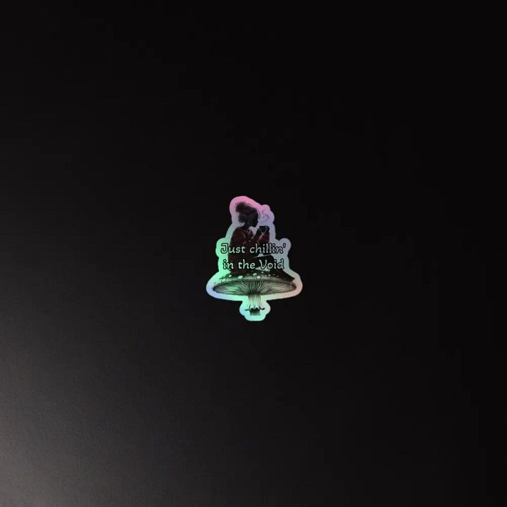 Chillin' in the Void Kiss-Cut Holographic Sticker product image (2)