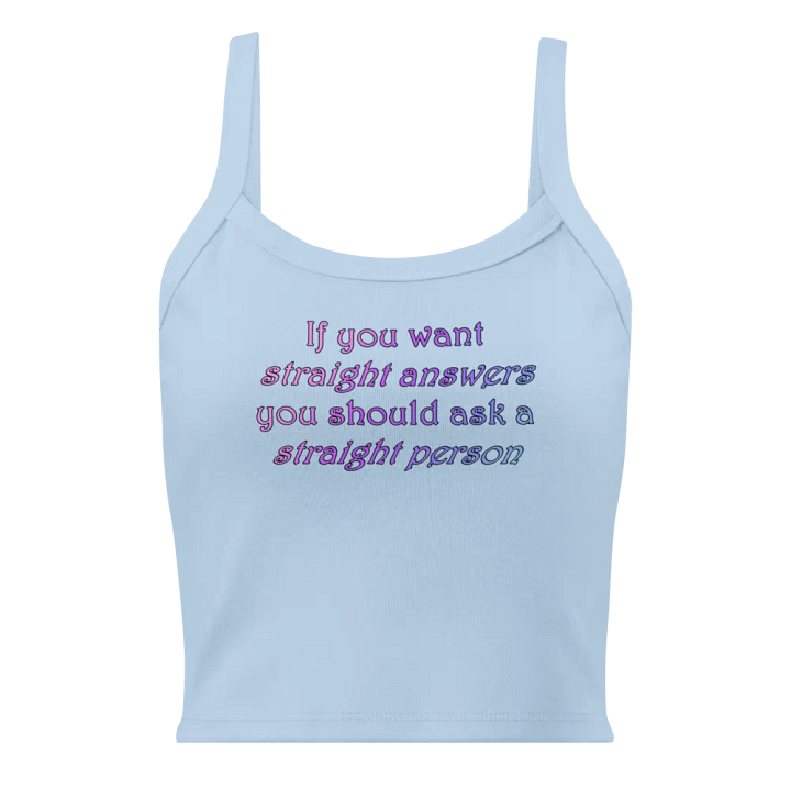 Straight Answer Crop Tank product image (1)