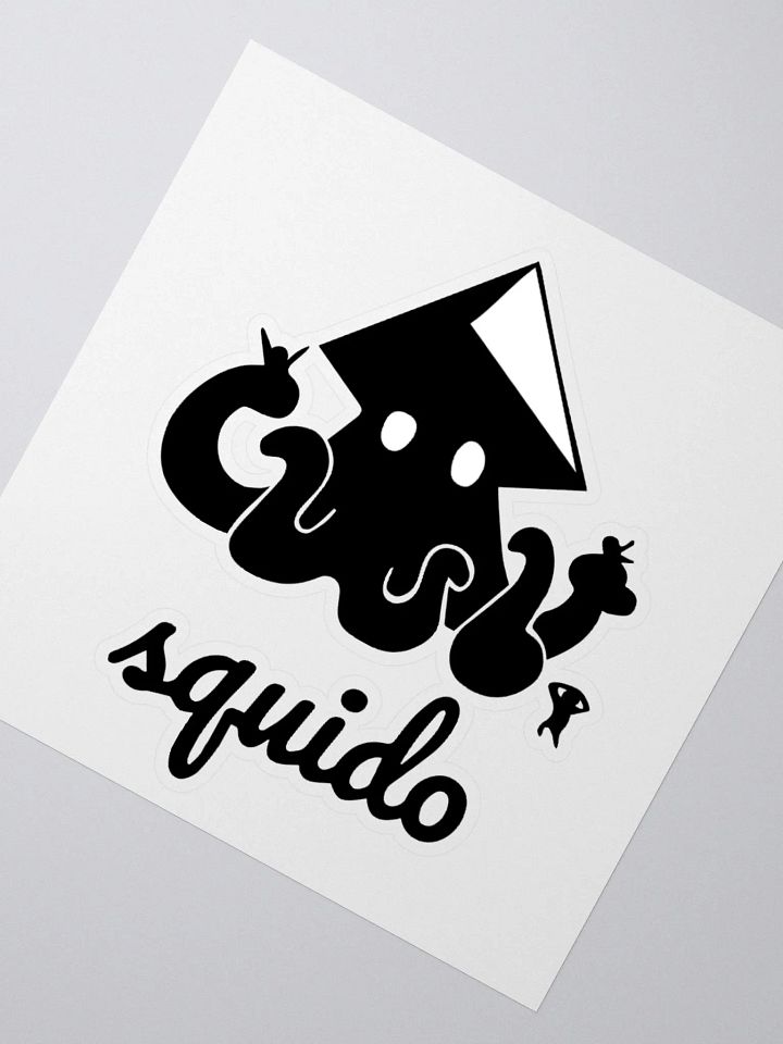 Squido Studio Black Logo Stickers product image (2)