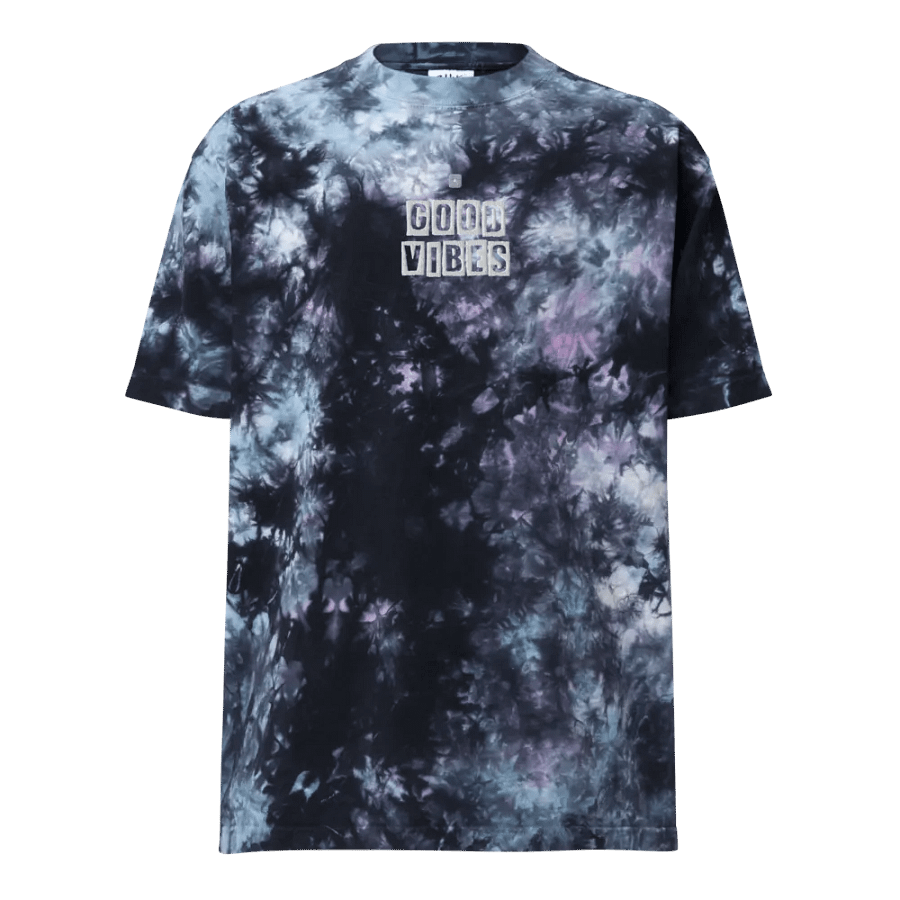 Tie-Dye Streetwear Tee - Good Vibes product image (1)