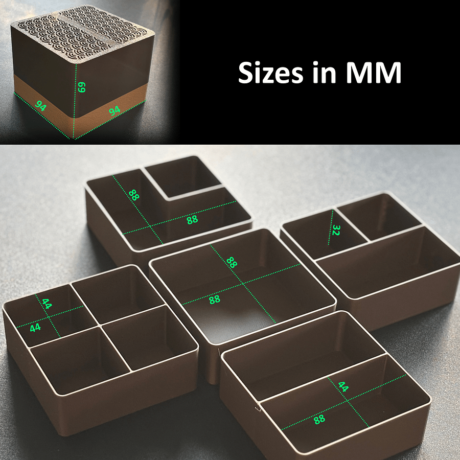 Custom Jewelry Box with Seigaiha Pattern product image (5)