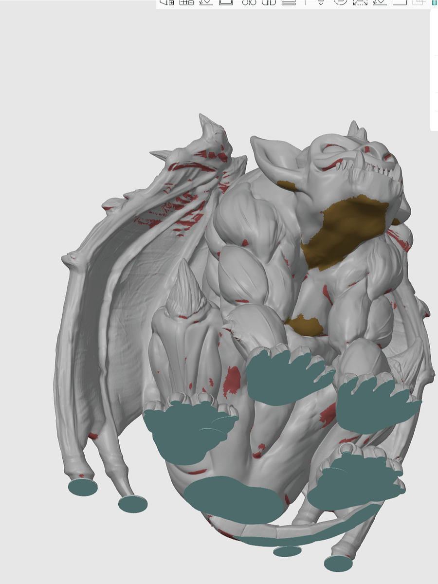 Gregor the Gargoyle - 3D Print Files - Fabled Creatures 01 product image (6)