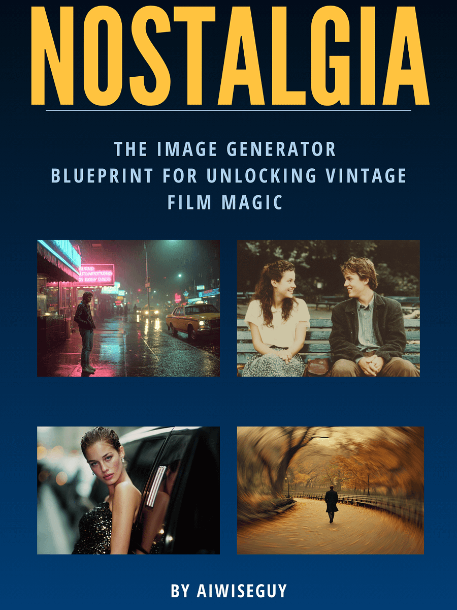 CINEMATIC NOSTALGIA - Vintage Ai image generation guide product image (1)