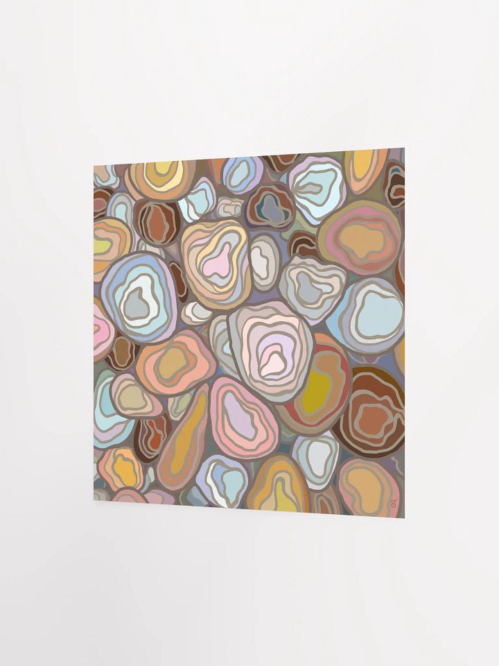 Organic Agate Abstract Matte Poster - Stones No. 2 product image (2)