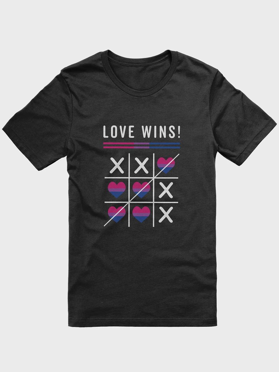 Tic Tac Toe Love Wins LGBTQ Bisexual Pride T-Shirt product image (2)