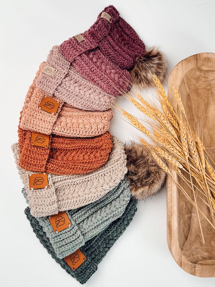 Autumn Wheat Crochet Hat Pattern - 8 Sizes product image (1)