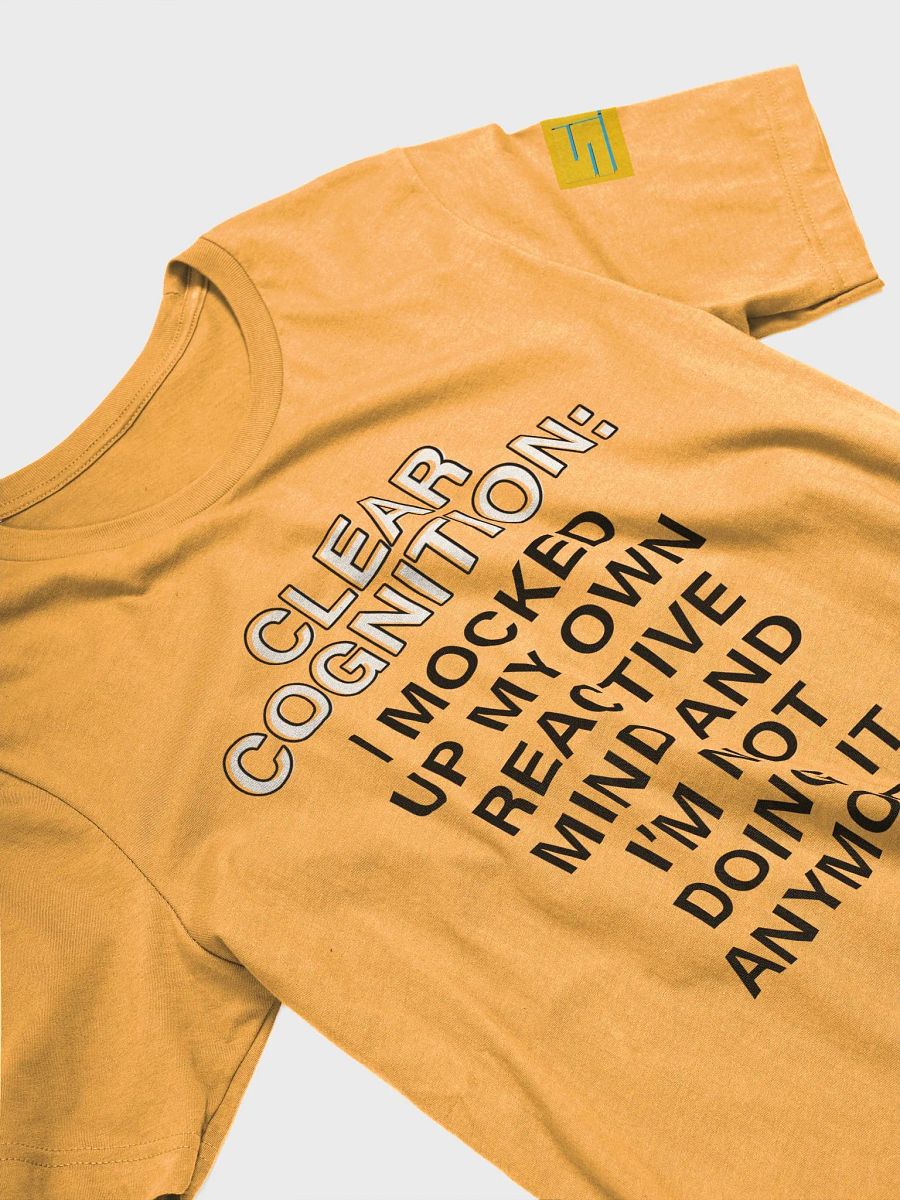 Clear Cognition Supersoft Tshirt in Goldenrod product image (3)