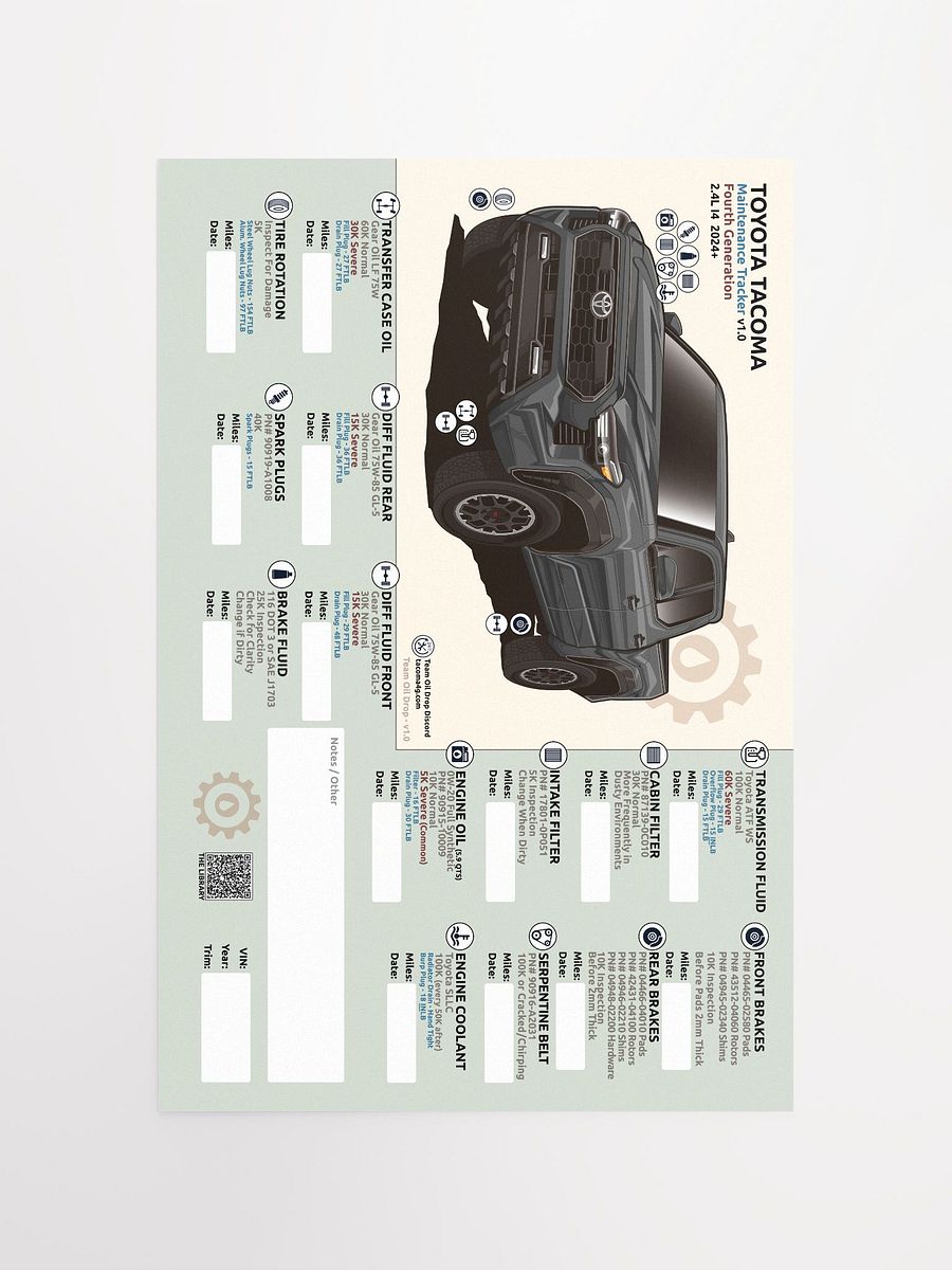 4TH GEN MAINTENANCE TRACKER V1.0 - Underground product image (5)