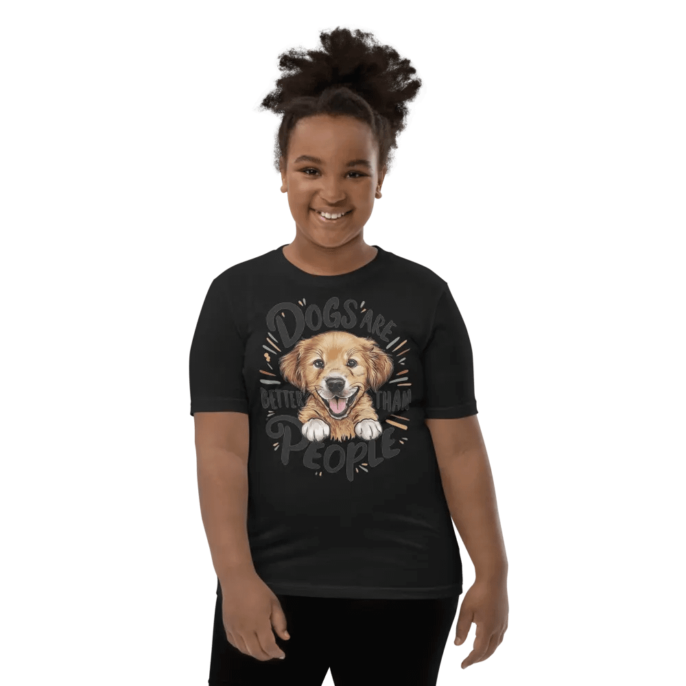 Cheerful Puppy Love Youth T-Shirt product image (10)
