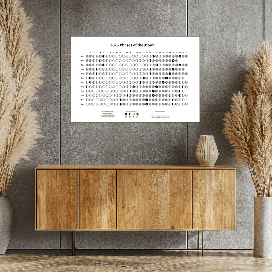 2025 Phases of the Moon - Poster product image (1)