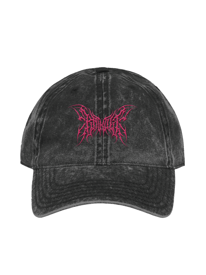 Kat Kult Vintage Wash Dad Hat (Pink logo) product image (3)