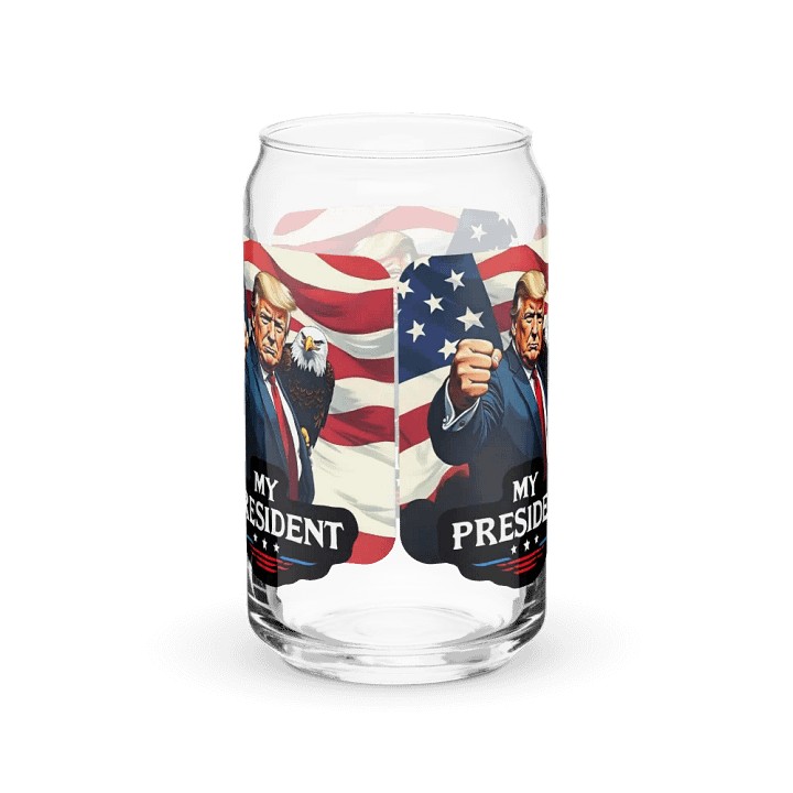 Can-Shaped Glass: Trump, My President, with Eagle product image (6)