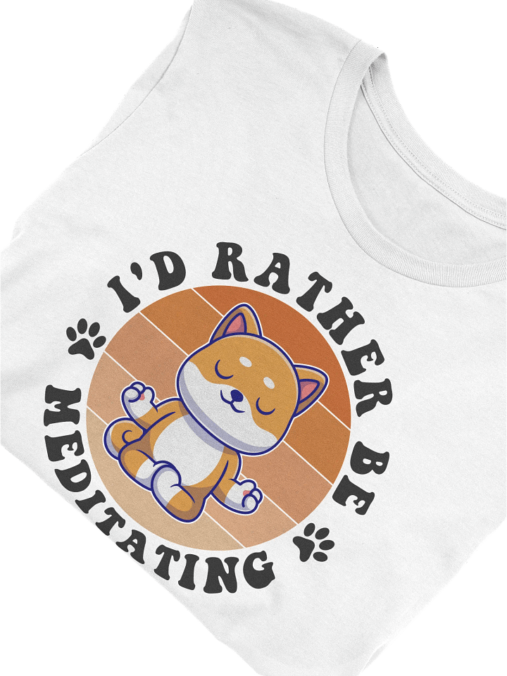 I'd Rather Be Meditating - Funny Pug Inspired T-Shirt product image (2)