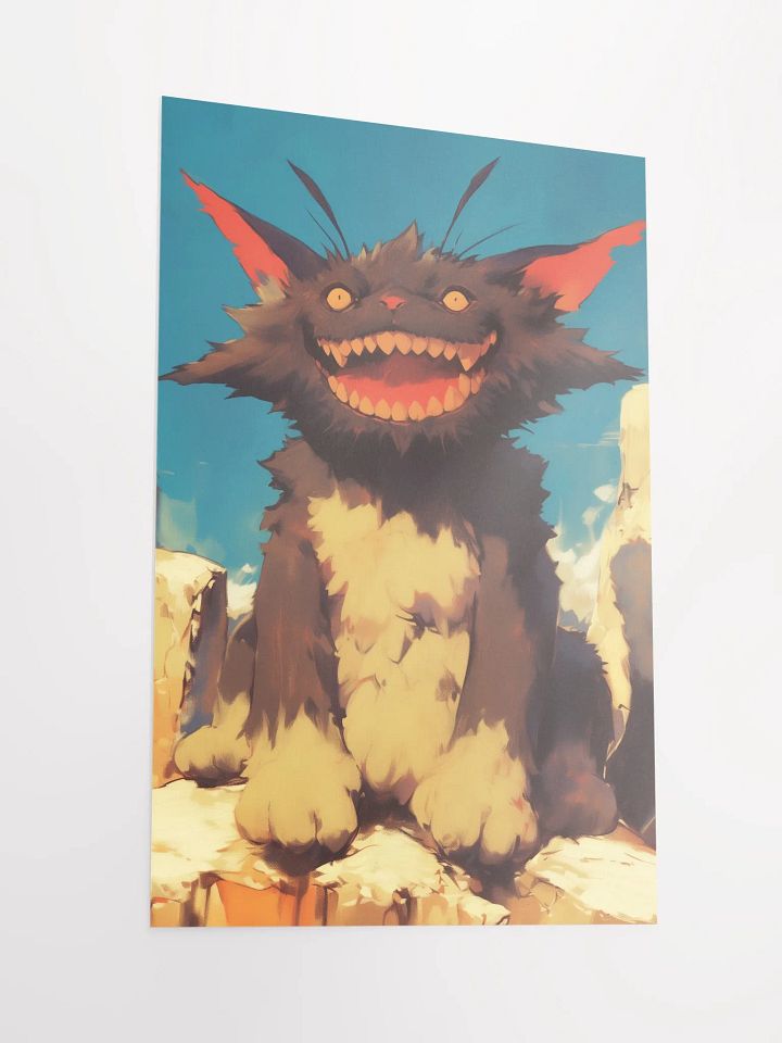 Grinning Cat Matte Poster product image (2)
