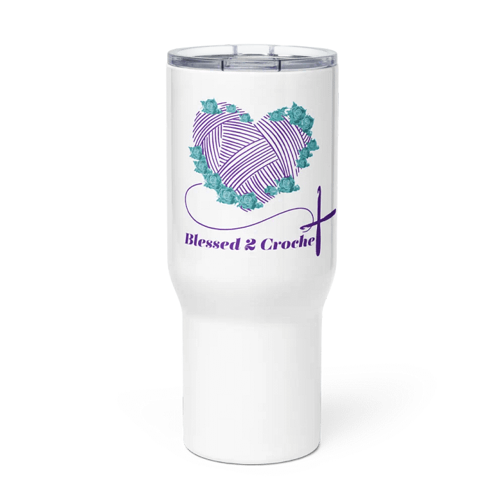 Blessed2Crochet Travel Mug with Handle product image (2)