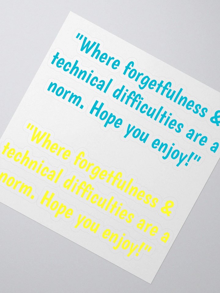 Blue & Yellow Jeeper Quote Stickers product image (5)