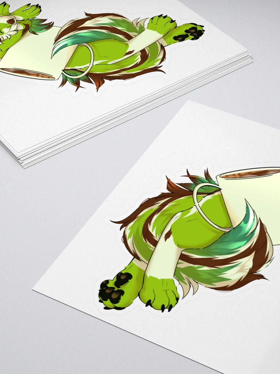 Coffee Avocado Kiss-Cut Sticker product image (8)