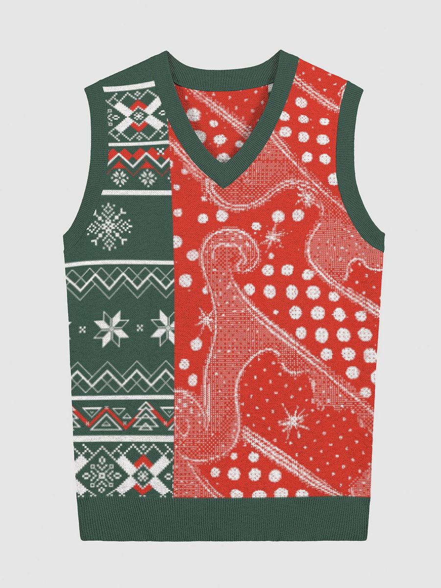 Cozy Jacquard V-Neck Vest product image (23)