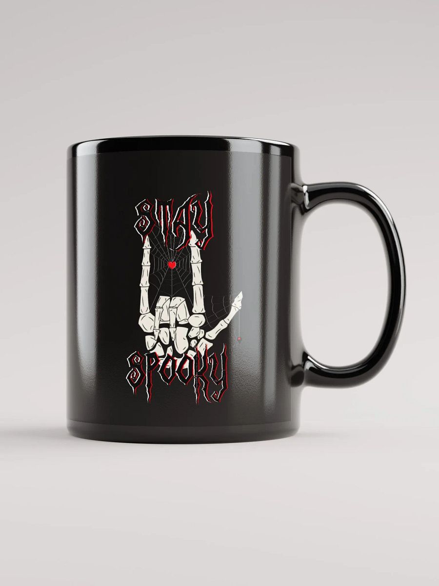 Stay Spooky! Skeleton Black Glossy Mug product image (2)