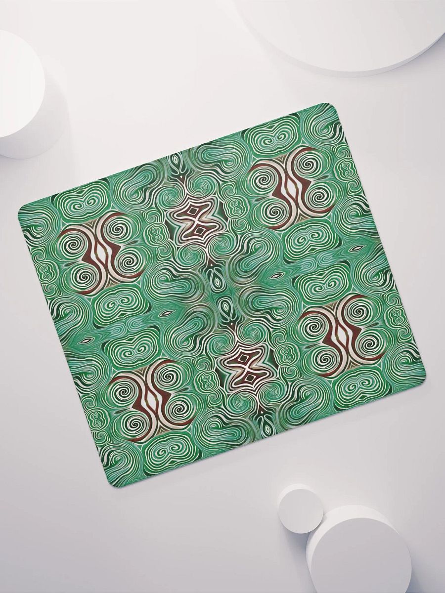 Funky Cool Green Liquid Tie-Dye Gaming Mouse Pad product image (8)