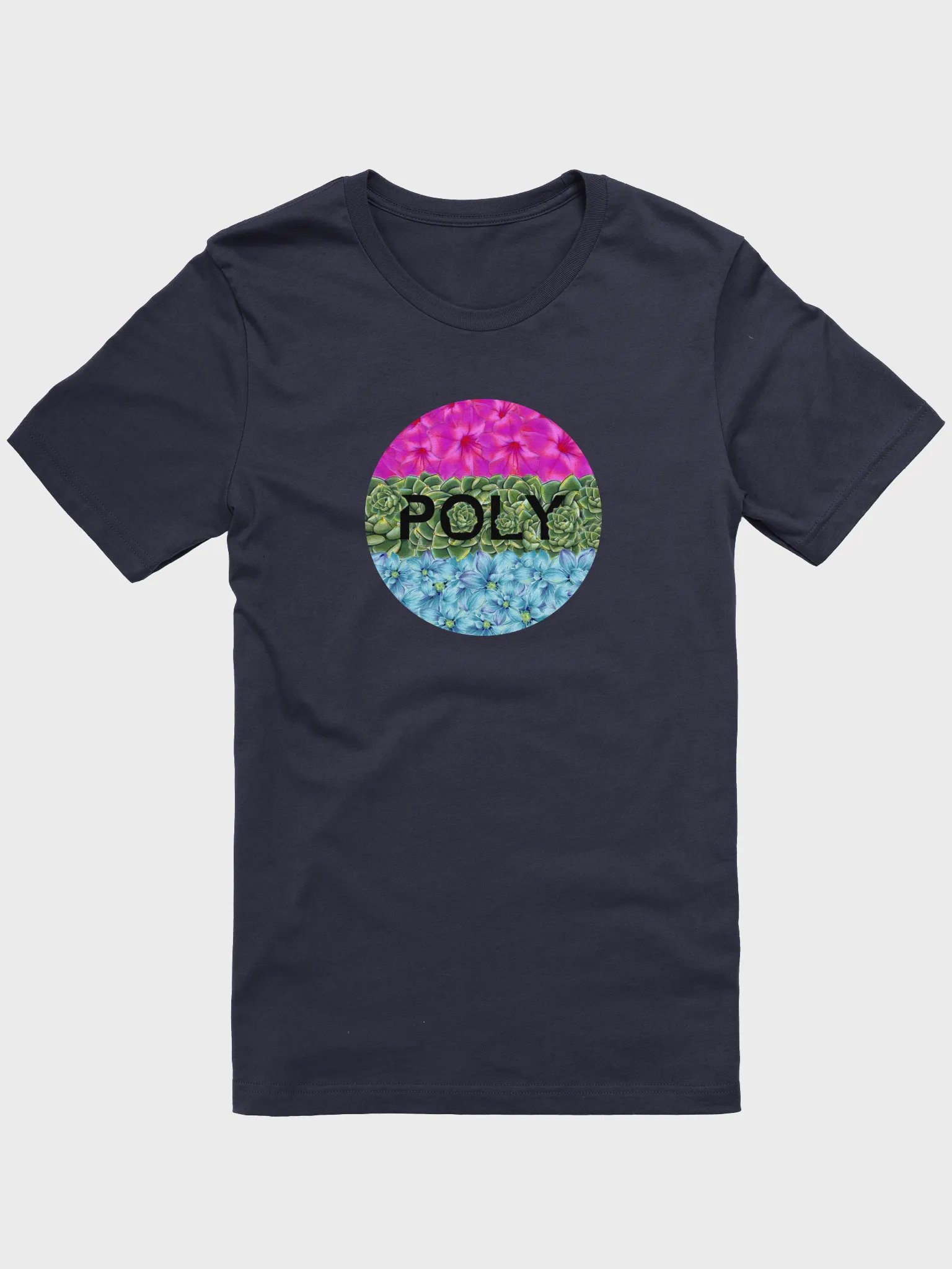 floral polysexual t-shirt product image (1)