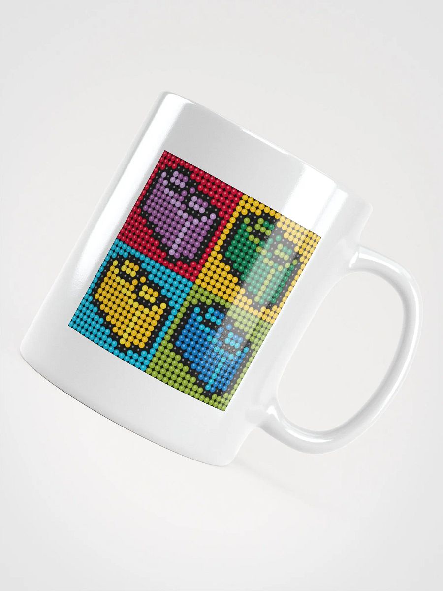 Brick Pixel Art White Glossy Mug product image (5)