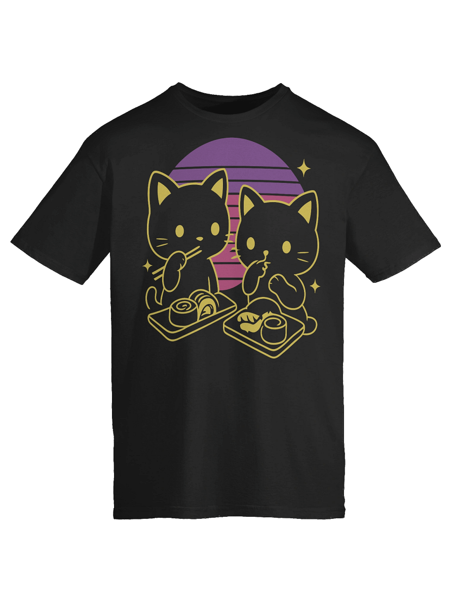 Retro Japanese Kittens Sushi T-Shirt product image (41)