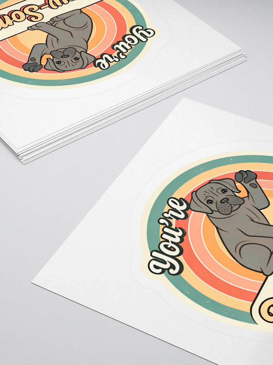 Pawsitively Groovy Dog Sticker product image (10)