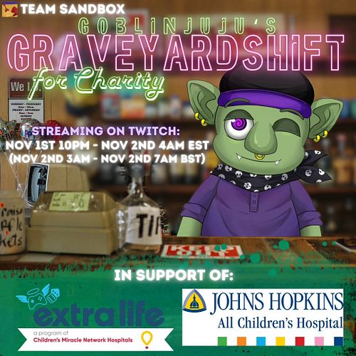 Juju is taking a graveyard shift tomorrow night (11/01) starting at 10 PM EST for the 2024 #ExtraLife Game Day raising money ...