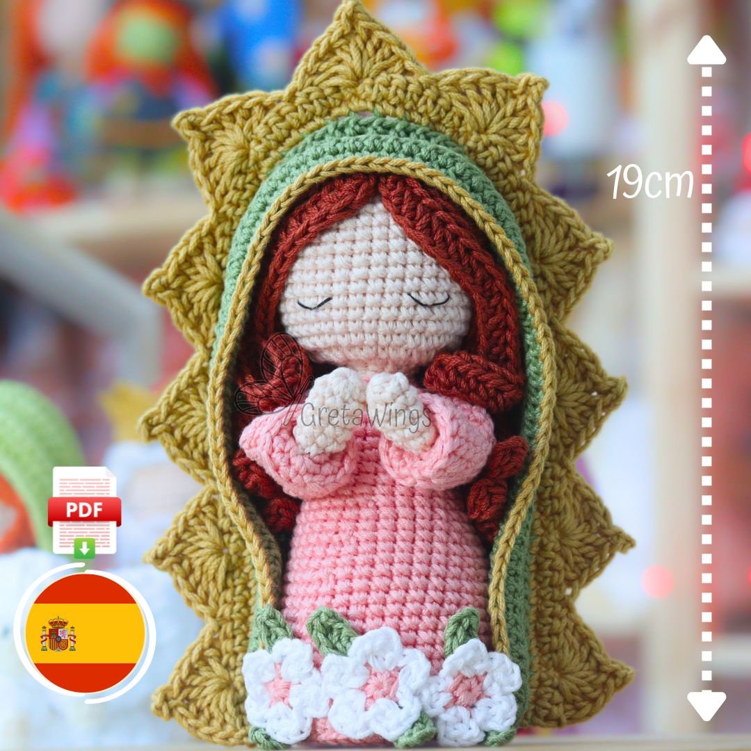 Virgen de Guadalupe Amigurumi Patrón de Crochet (descarga digital) product image (1)