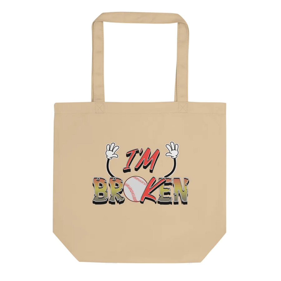 Im Broken Im Ok Baseball Hands Tote Bag product image (1)